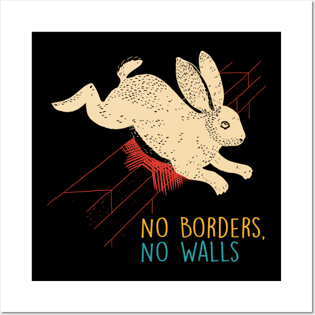 No Borders, No Walls Wall Art by MishaHelpfulKit